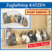 Zugluftstop Katzen, Best.-Nr. 2712 Zugluftstop Katzen